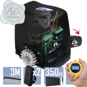 Motor Portão Eletrônico Rossi Dz Atto 350kg 2tx 3m